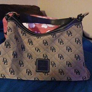 Dooney & Bourke Black and Tan Women's Bag